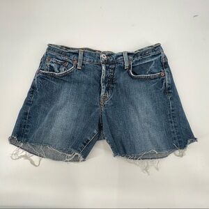 Lucky Brand Cut Off Distressed Button Fly Jean Shorts Size 4 (27) Junior’s